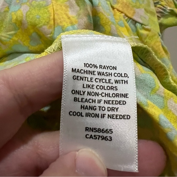 Abound 3X Floral V Neck Blouse Summer NWT B1 - Picture 5 of 6